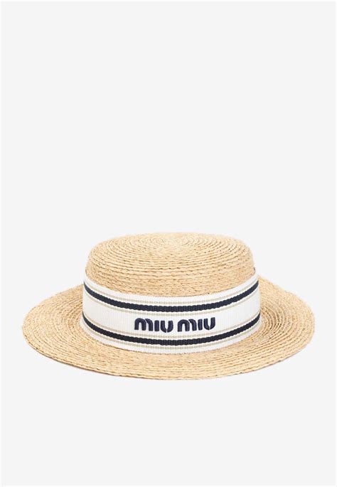 miu miu boater hat